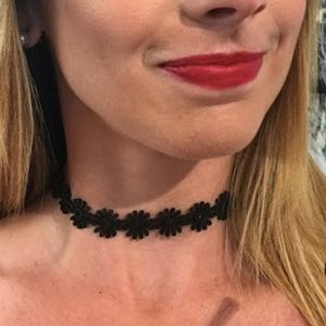 ❗️2 for $6  Black Floral Choker
